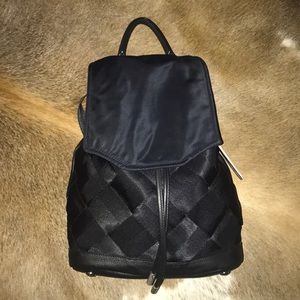 Rag & Bone Navy Nylon & Leather Arona Backpack